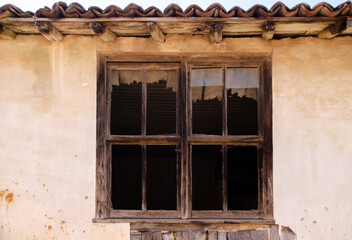old wooden window