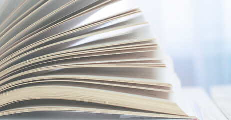 part of pages book on the white background