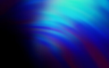 Dark BLUE vector template with wry lines. Modern gradient abstract illustration with bandy lines. Elegant pattern for a brand book.
