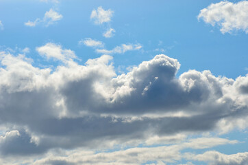 Naklejka na ściany i meble clouds on blue summer sky