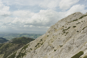 Fototapeta na wymiar mountain landscape with clounds in sky