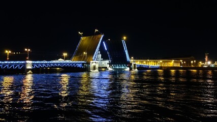 Fototapeta na wymiar Saint Petersburg Bridge