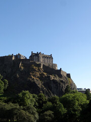 Fototapeta na wymiar Edinburgh Castle in Castle Hill, Edinburgh, Scotland, UK.