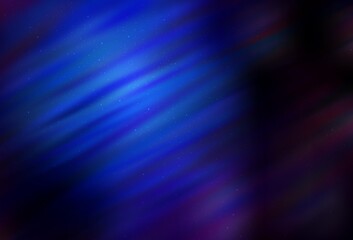 Obraz premium Dark BLUE vector background with galaxy stars. Space stars on blurred abstract background with gradient. Smart design for your business advert.