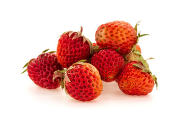 Strawberry fruit close-up. Macro photography.
