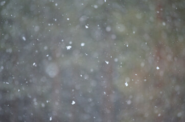 Blurred snowfall