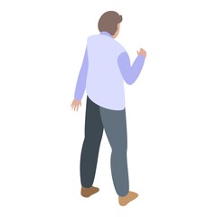 Rage man icon. Isometric of rage man vector icon for web design isolated on white background