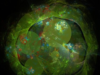 Imaginatory fractal background Image