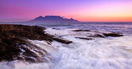 Table Mountain in Pink Hues