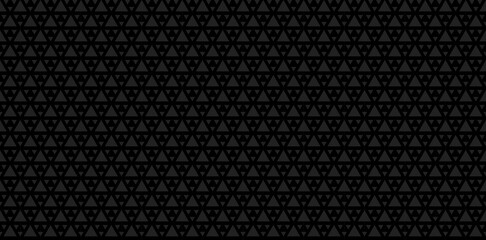 Dark Black Seamless Abstract Background With Geometric Shapes Vector Illustration Pattern