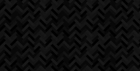Dark Black Seamless Abstract Background With Geometric Shapes Vector Illustration Pattern