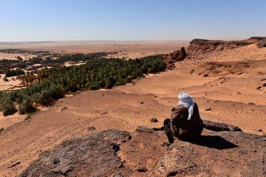 TIMIMOUN, ALGERIA. OASIS TOWN IN THE SAHARA DESERT. 