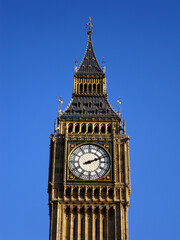 Fototapeta na wymiar The Big Ben clock tower in London, England, UK.