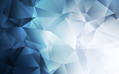 Fototapeta premium Light BLUE vector shining triangular layout. Modern abstract illustration with triangles. Best triangular design for your business.