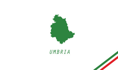 Umbria map Italy region vector illustration  - obrazy, fototapety, plakaty