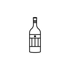 bottle line icon. Signs and symbols can be used for web, logo, mobile app, UI, UX
