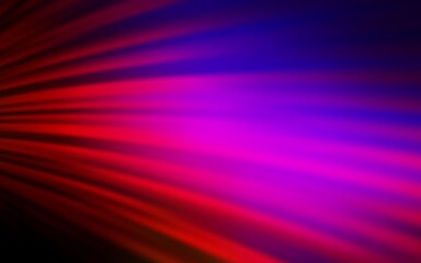 Dark Blue, Red vector backdrop with curved lines. Colorful illustration in abstract style with gradient. A completely new design for your business.
