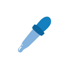 Medical dropper flat style icon vector design