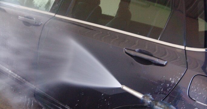 Spraying the Car