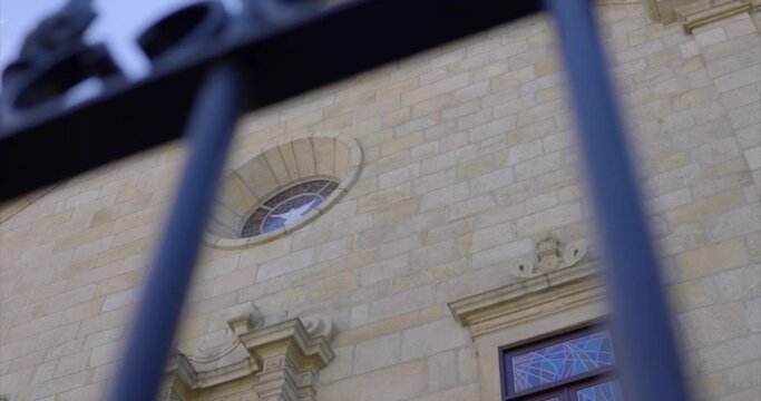 Cathedral in Castelo Branco, Camera Movement Reveal the top of Cathedral in Castelo Branco.