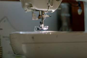 Dark sewing machine
