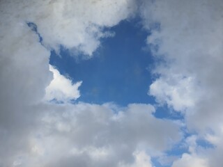 blue sky with clouds