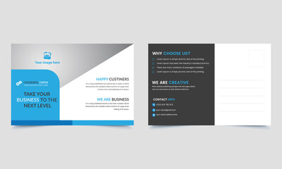 corporate postcard design, Business Postcard Layout, and postcard template