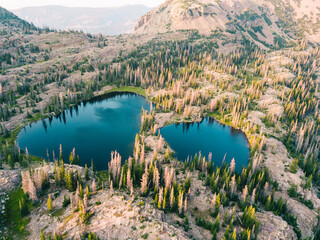 Twin Lakes in Uinta Mountains