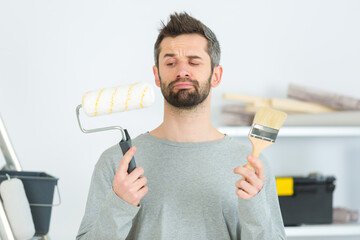 portrait of young man at work