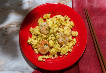 Chinese Shrimp Scrambled Eggs