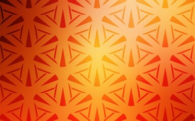 Light Red, Yellow vector template with crystals, triangles. Abstract gradient illustration with triangles. Smart design for your adverts.