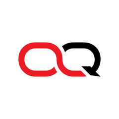 Initial Letter OQ Logo Design Vector Template. Abstract Letter Minimal Typography Logo Design