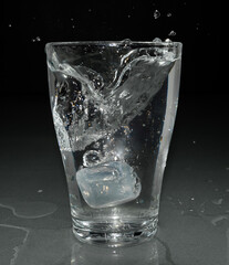 glass with ice