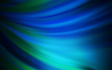 Dark BLUE vector glossy abstract layout. Creative illustration in halftone style with gradient. Completely new design for your business.