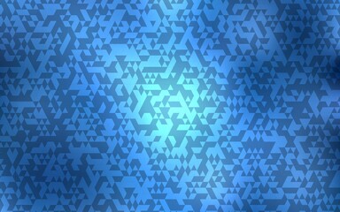 Light BLUE vector texture in triangular style. Triangles on abstract background with colorful gradient. Modern template for your landing page.