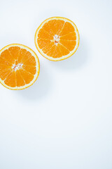 orange on white background