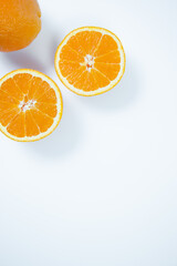 orange on white background