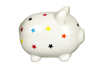 Piggy bank isolated on white background