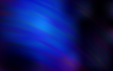 Dark BLUE vector background with bent lines. A shining illustration, which consists of curved lines. Pattern for your business design.