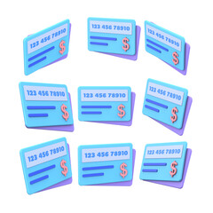 Refill Card 3D icon