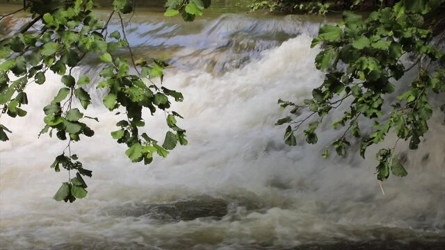 waterfall river in the park of monza #03