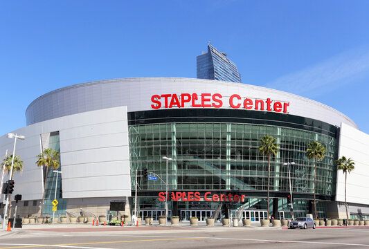 Los Angeles, California, USA - March 17, 2014: The Staples Center in Los Angeles, California. The Staples Center is a multipurpose sports and event arena.