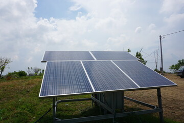 Mini photovoltaic solar modules for producing electricity, Power plant using renewable solar energy