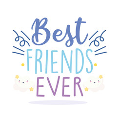 happy friendship day, special event celebration lettering design