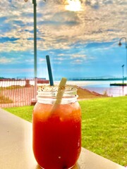 Cocktail by the lake