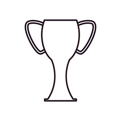 Isolated trophy line style icon vector design