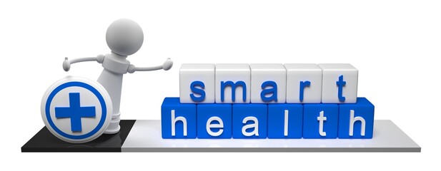 smart health cube with chess figure