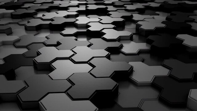 Background of Geometric Shapes. Abstract motion, loop, 3d rendering, 4k resolution