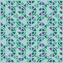 Beautiful of Colorful Circle, Repeated, Abstract, Illustrator Pattern Wallpaper. Image for Printing on Paper, Wallpaper or Background, Covers, Fabrics