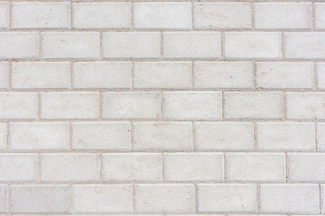 White old brick wall. Vintage brick wall. Background and texture.